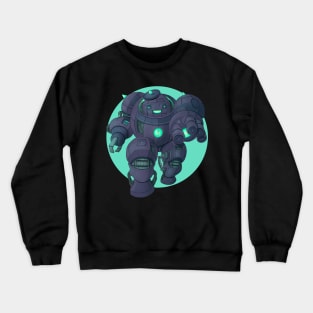 Cyberpunk Marshmallow Mech Man Crewneck Sweatshirt